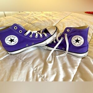 Converse Purple Canvas Sneakers